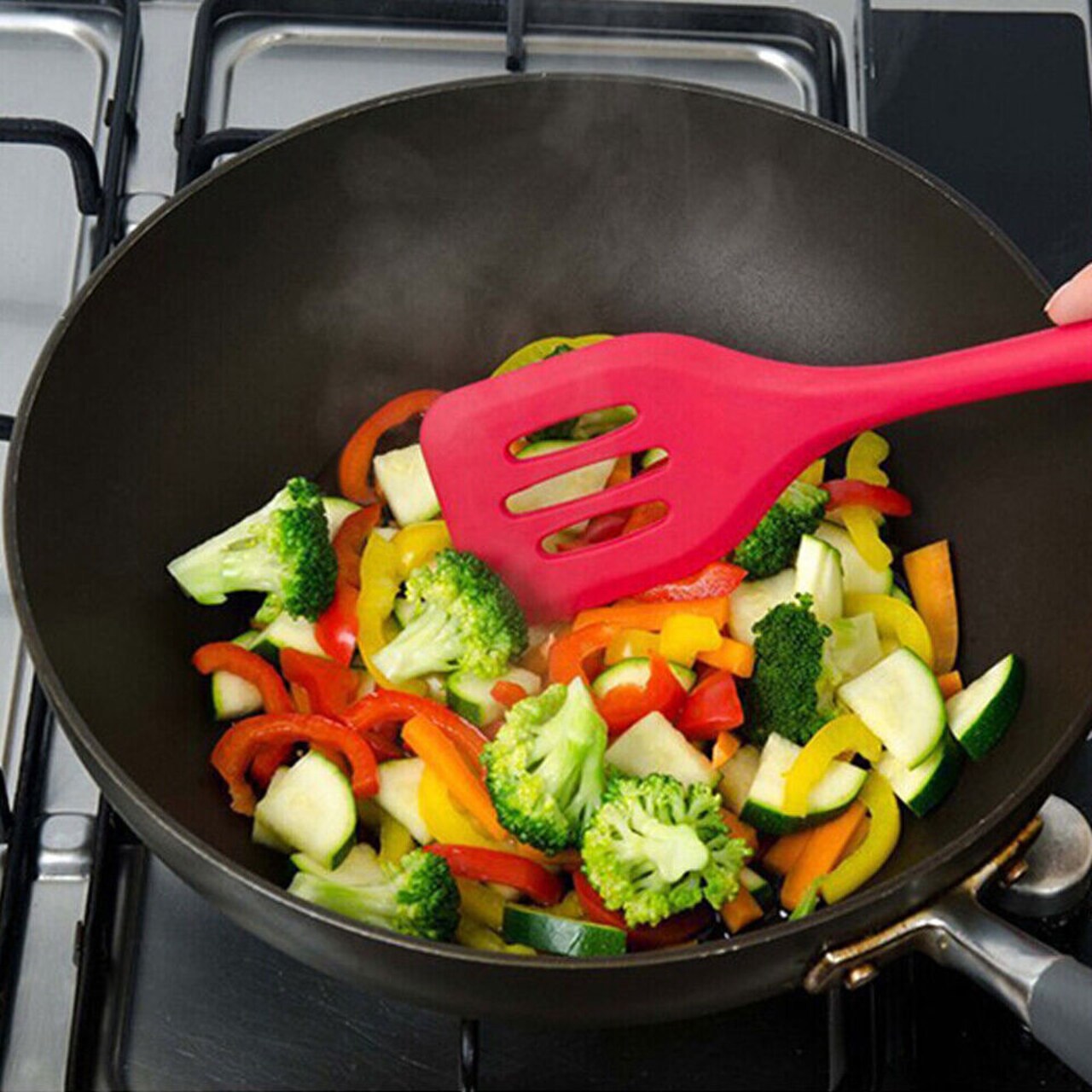 10pcs Silicone Cooking Kitchen Utensil Set Serving Tools Heat Resistant